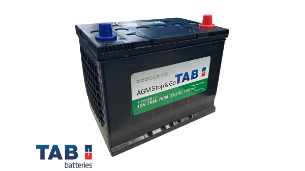 Аккумулятор TAB AGM Stop&Go 75.0 (57029) яп.ст/бортик