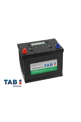 Аккумулятор TAB AGM 75 Ач прям пол D26 57024