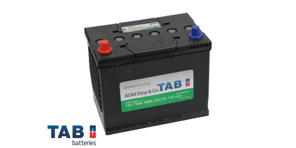 Аккумулятор TAB AGM Stop&Go 75.1 (57024) яп.ст/бортик