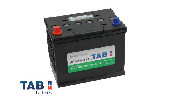 Аккумулятор TAB AGM Stop&Go 75.1 (57024) яп.ст/бортик
