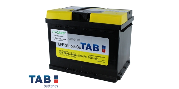Аккумулятор TAB EFB Stop&Go 60.0