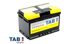 TAB EFB Stop&Go 65.0 (212065) низкий, 65 Ач, обратная полярность, 275x175x175 мм, 650 Ампер — купить в Санкт-Петербурге
