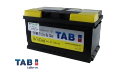 TAB EFB Stop&Go 75.0 низкий, 75 Ач, обратная полярность, 315x175x175 мм, 730 Ампер — купить в Санкт-Петербурге