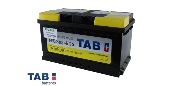 Аккумулятор TAB EFB Stop&Go 75.0 низкий