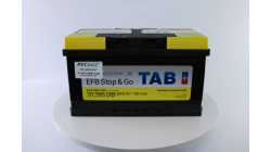 TAB EFB Stop&Go 75.0 низкий, 75 Ач, обратная полярность, 315x175x175 мм, 730 Ампер — купить в Санкт-Петербурге
