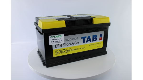 Аккумулятор TAB EFB Stop&Go 75.0 низкий