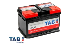 TAB Magic 75.0 низкий, 75 Ач, обратная полярность, 275x175x175 мм, 720 Ампер — купить в Санкт-Петербурге