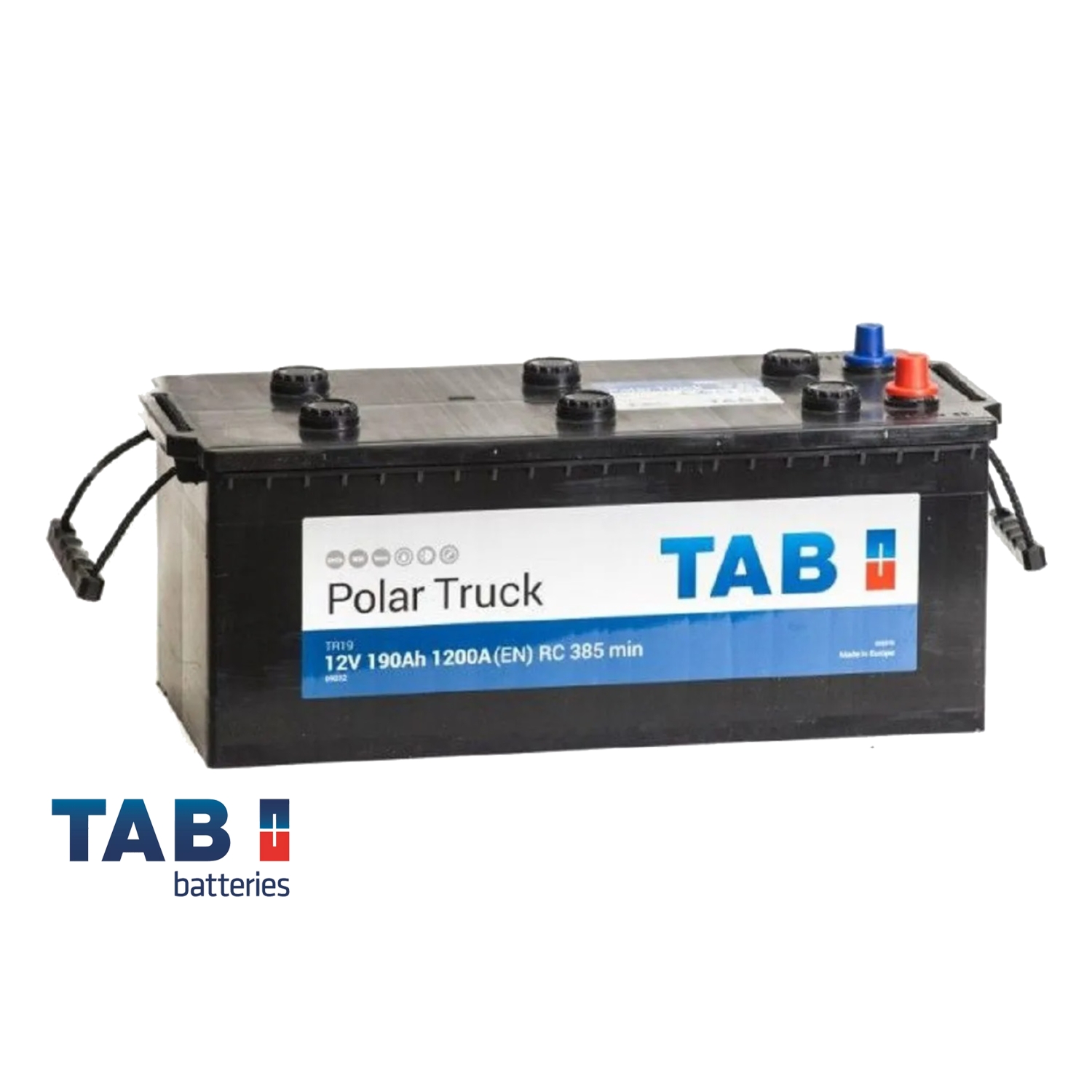 TAB Polar Truck 190 евро.конус, 190 Ач, обратная полярность, 512x223x220 мм, 1200 Ампер — купить в Санкт-Петербурге