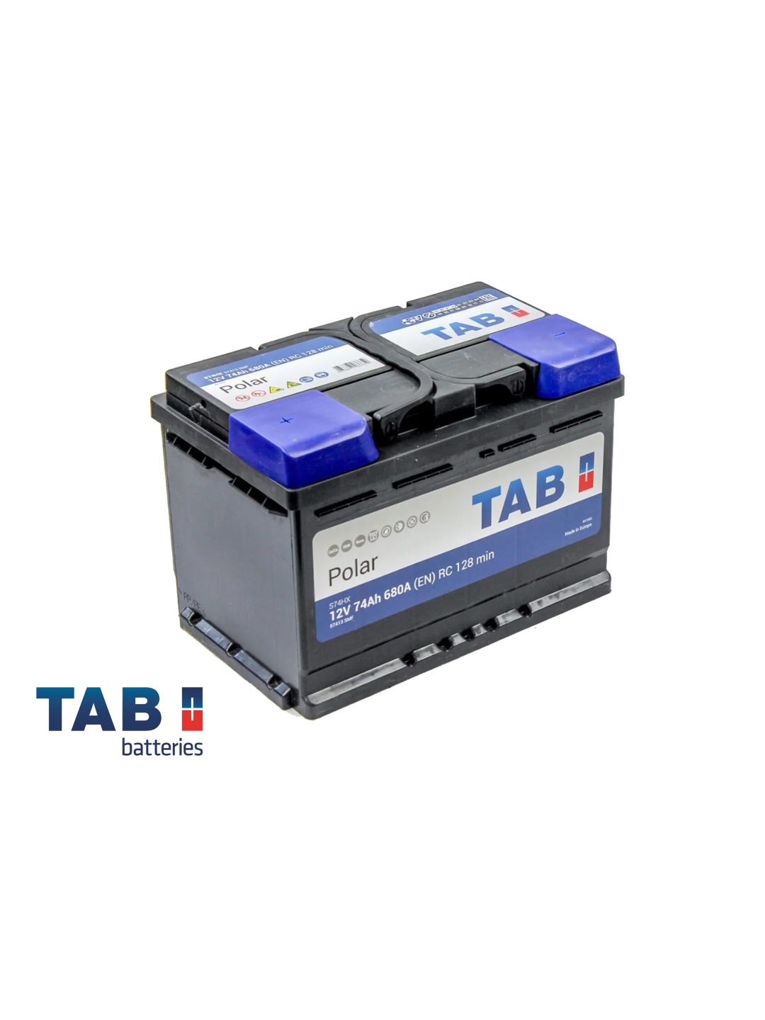Аккумулятор TAB Polar 74 Ач прям пол 57413