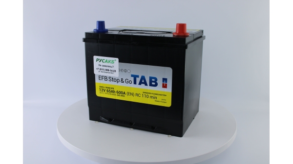 Аккумулятор TAB EFB Stop&Go 65.0 (56568) яп. ст/бортик