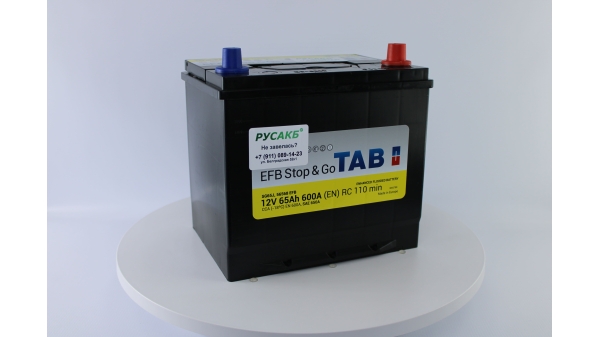 Аккумулятор TAB EFB Stop&Go 65.0 (56568) яп. ст/бортик
