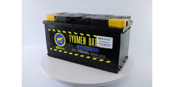 Аккумулятор Тюмень Стандарт 100 ач обр. пол.