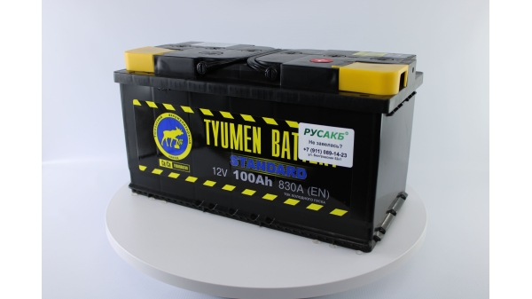 Аккумулятор Тюмень Стандарт 100 ач обр. пол.