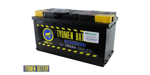 Аккумулятор Тюмень Стандарт 100 ач обр. пол.