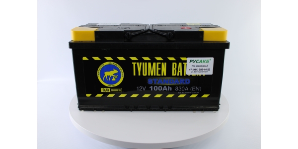 Аккумулятор Тюмень Стандарт 100 ач обр. пол.