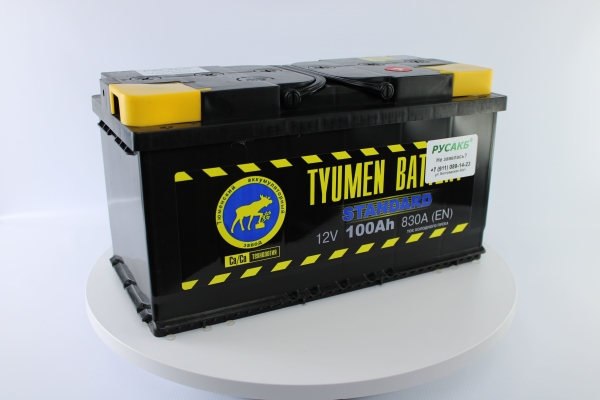 Аккумулятор Тюмень Стандарт 100 ач обр. пол.