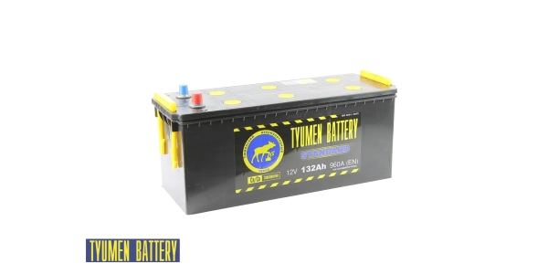 Аккумулятор Тюмень Стандарт 132 ач прям. пол.
