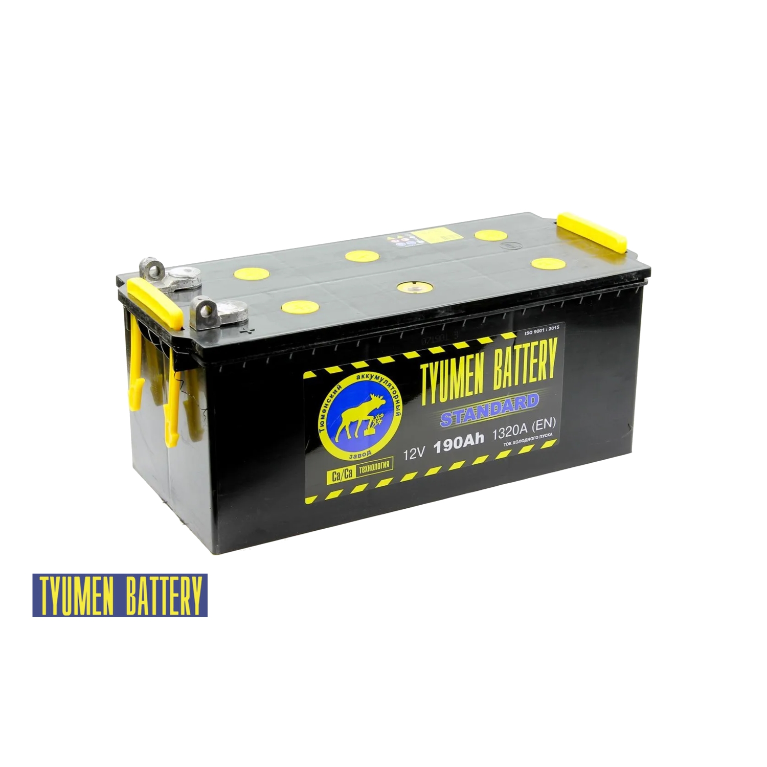 Тюмень Стандарт 190 ач прям. пол. под болт., 190 Ач, прямая полярность, 512x223x220 мм, 1300 Ампер — купить в Санкт-Петербурге