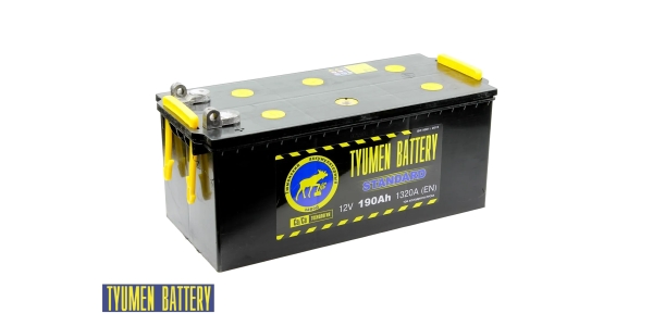 Аккумулятор Тюмень Стандарт 190 ач прям. пол. под болт.