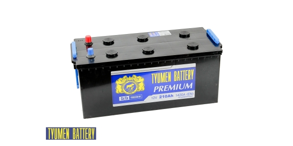 Аккумулятор Тюмень Премиум 210 ач евро.конус