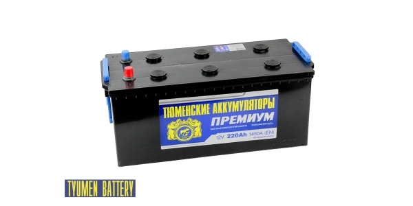 Аккумулятор Тюмень Премиум 220 ач евро.конус