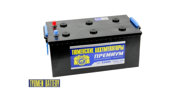 Аккумулятор Тюмень Премиум 230 ач обр. пол.