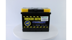 Тюмень Стандарт 62 ач прям. пол., 62 Ач, прямая полярность, 242x175x190 мм, 580 Ампер — купить в Санкт-Петербурге