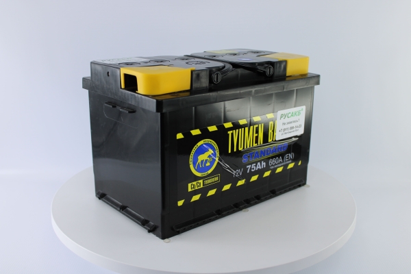 Аккумулятор Тюмень Стандарт 75 ач прям. пол.