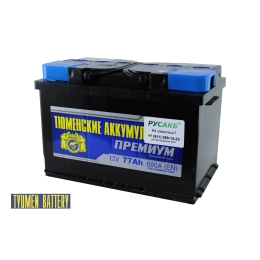 Аккумулятор Тюмень Премиум 77 ач обр. пол.