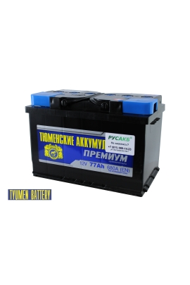 Аккумулятор Тюмень Премиум 77 Ач обр пол