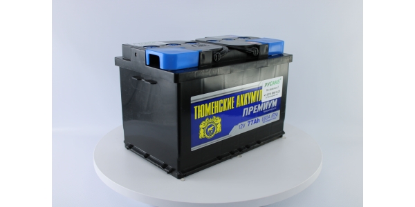 Аккумулятор Тюмень Премиум 77 ач обр. пол.