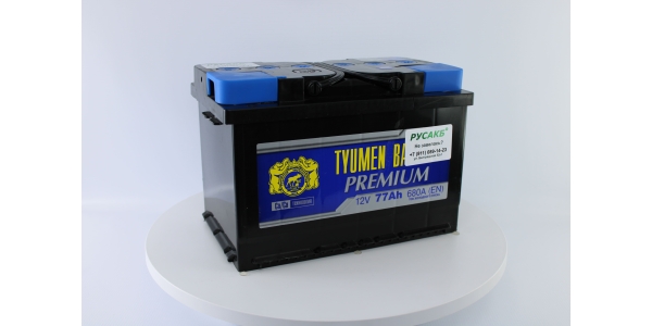 Аккумулятор Тюмень Премиум 77 ач прям. пол.