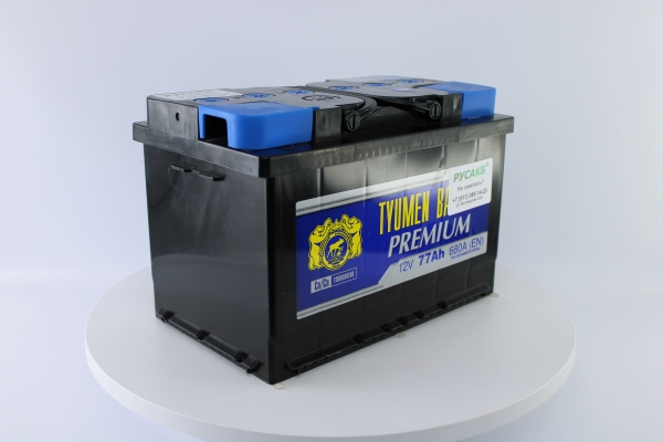 Аккумулятор Тюмень Премиум 77 ач прям. пол.