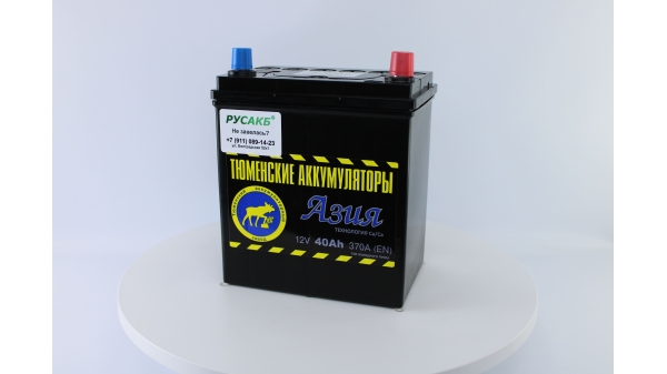 Аккумулятор Тюмень Азия 40 ач обр. пол.