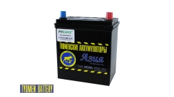 Тюмень Азия 40 ач обр. пол., 40 Ач, обратная полярность, 187x129x220 мм, 370 Ампер — купить в Санкт-Петербурге