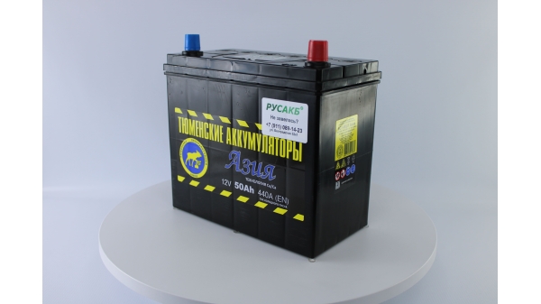 Аккумулятор Тюмень Азия 50 ач обр. пол.