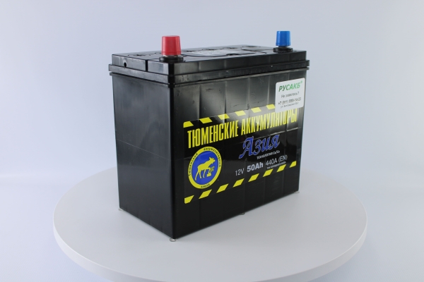 Аккумулятор Тюмень Азия 50 ач прям. пол.