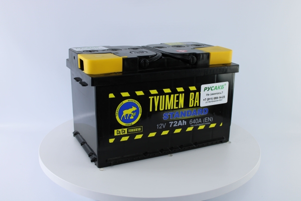 Аккумулятор Тюмень Стандарт LB 72 ач обр. пол.