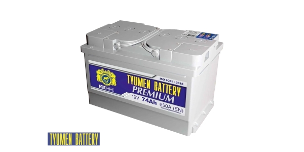 Аккумулятор Тюмень Премиум LB 74 ач обр. пол.