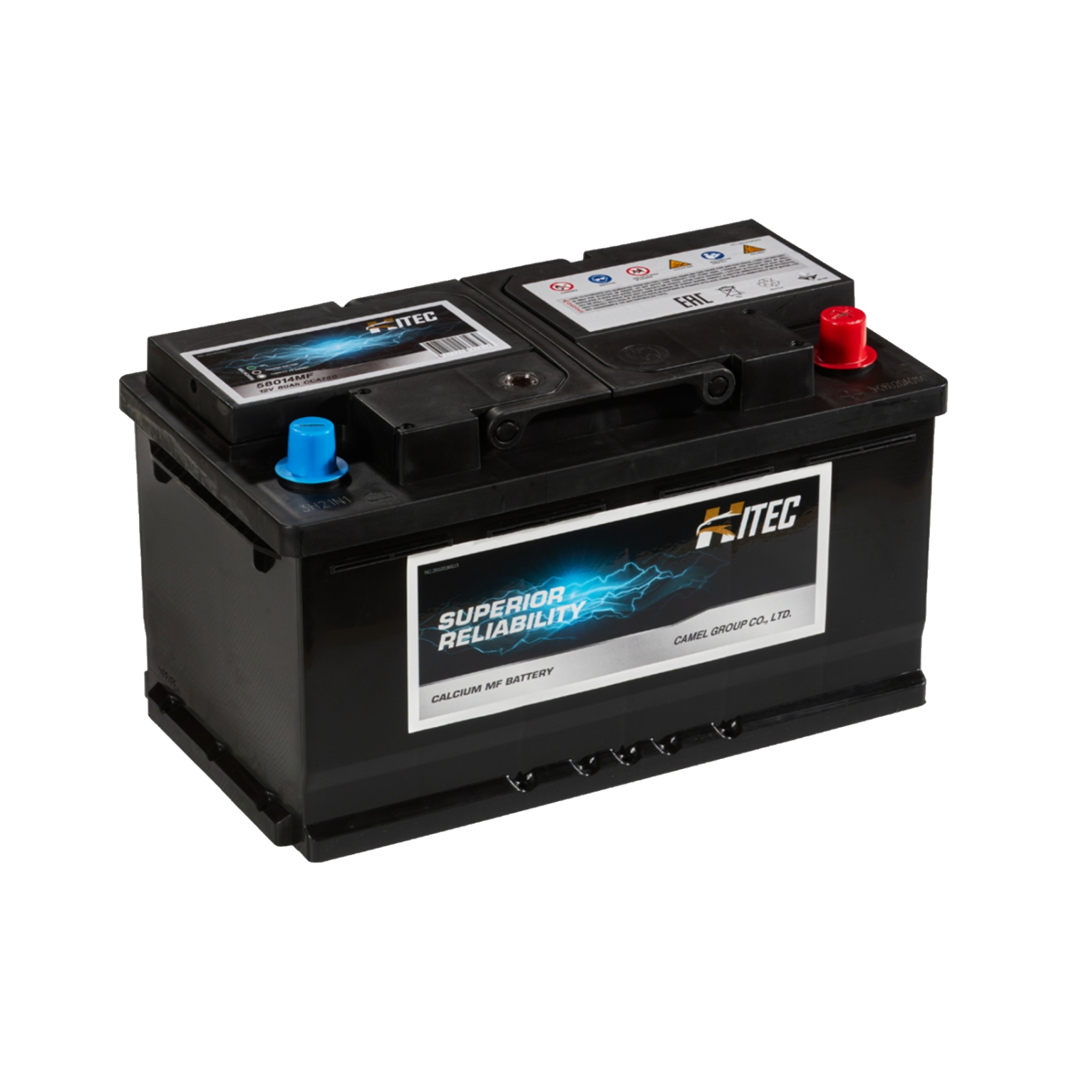 HITEC 58014MF, 80 Ач, обратная полярность, 315x175x175 мм, 750 Ампер — купить в Санкт-Петербурге