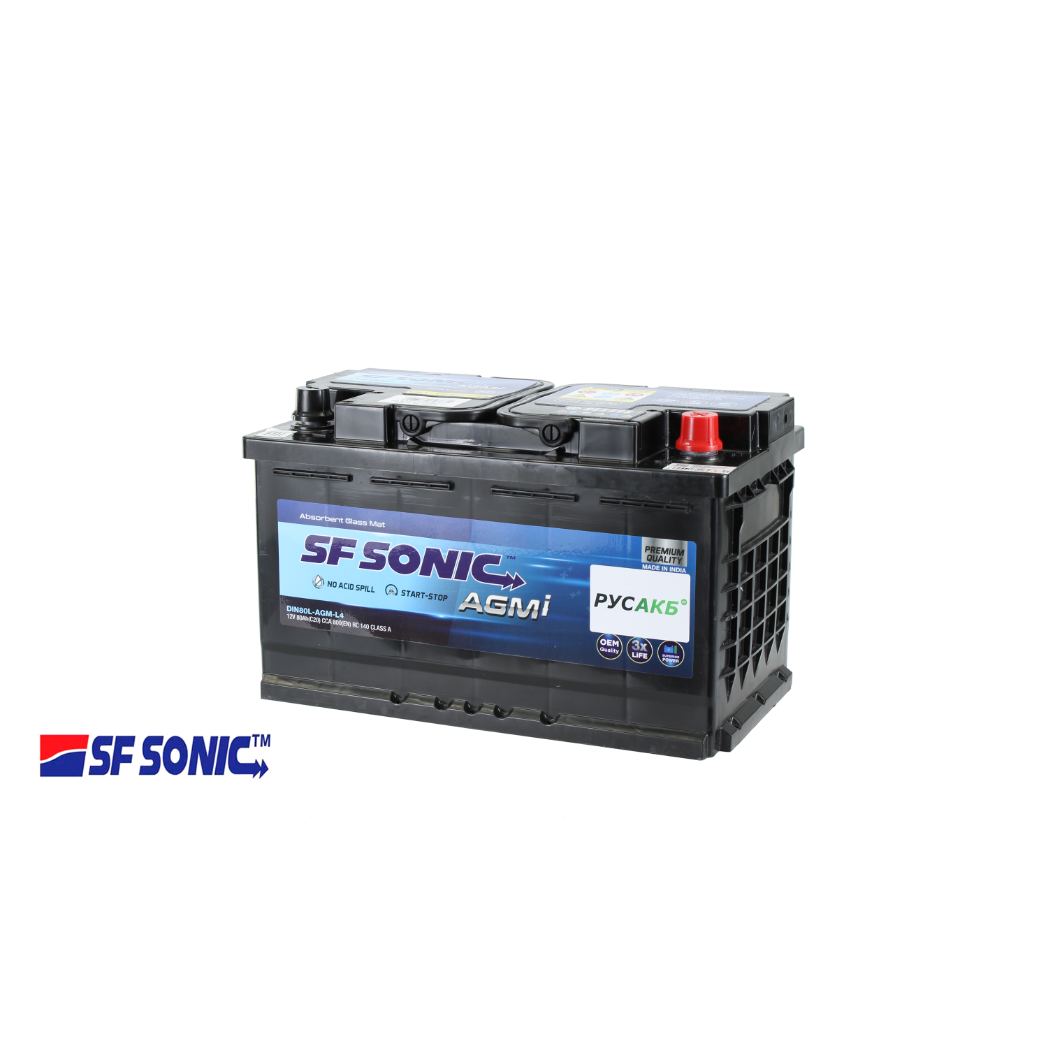 Аккумулятор SF SONIC AGM 80.0
