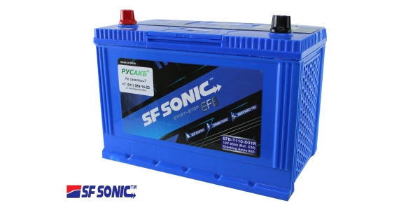 Аккумулятор SF SONIC EFB 6СТ-100.1 (110D31R)