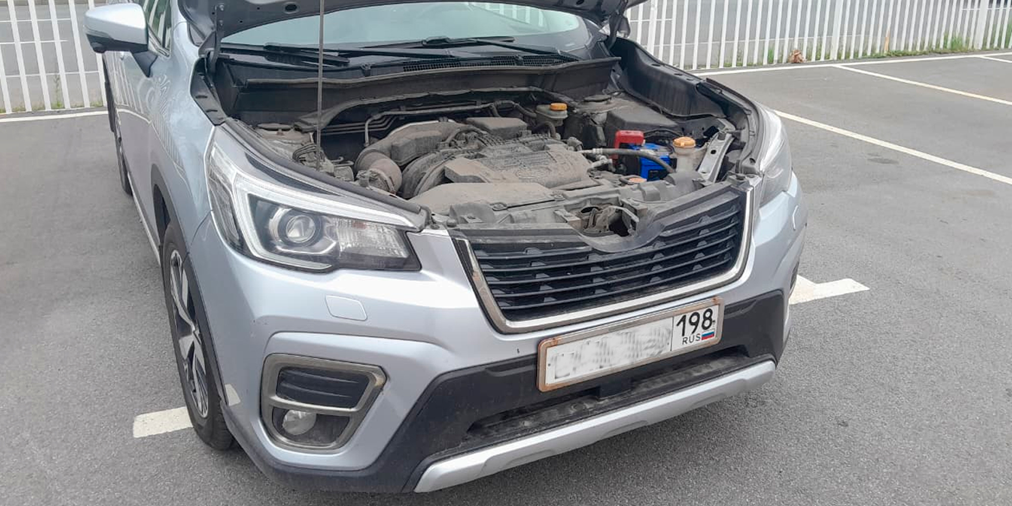 Замена аккумулятора Subaru Forester V (2018-2021)