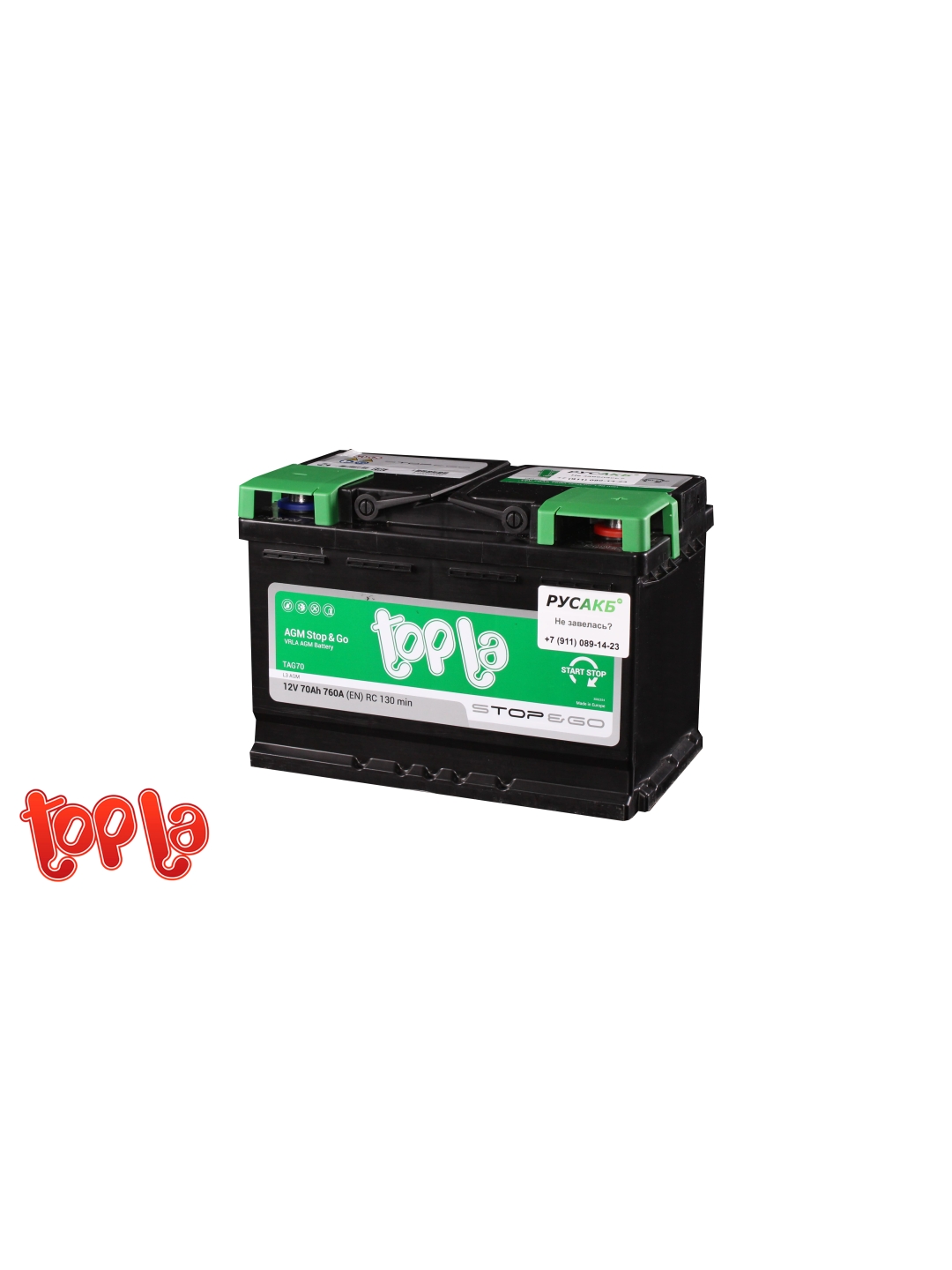 Аккумулятор Topla AGM 70 Ач