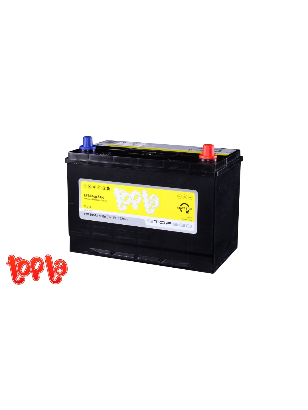Аккумулятор Topla EFB 105 Ач TSG10J