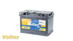 VOLTEX Eco 77Ач L - обр пол, 77 Ач, обратная полярность, 278x175x190 мм, 640 Ампер — купить в Санкт-Петербурге