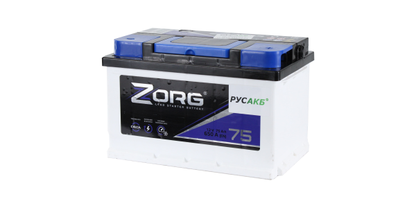 Аккумулятор ZORG 75.0 низкий