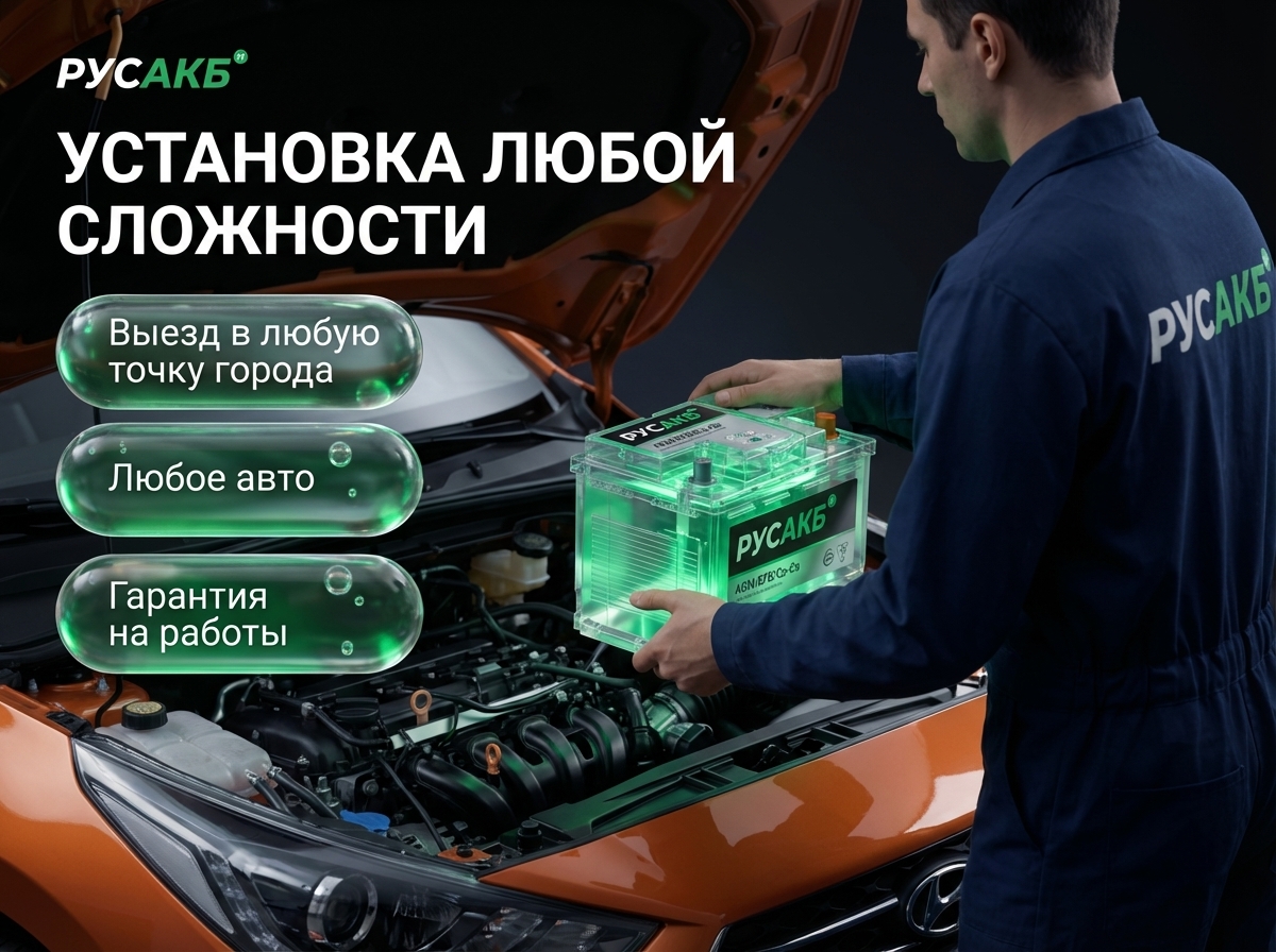 установка аккумуляторов в санкт-петербурге