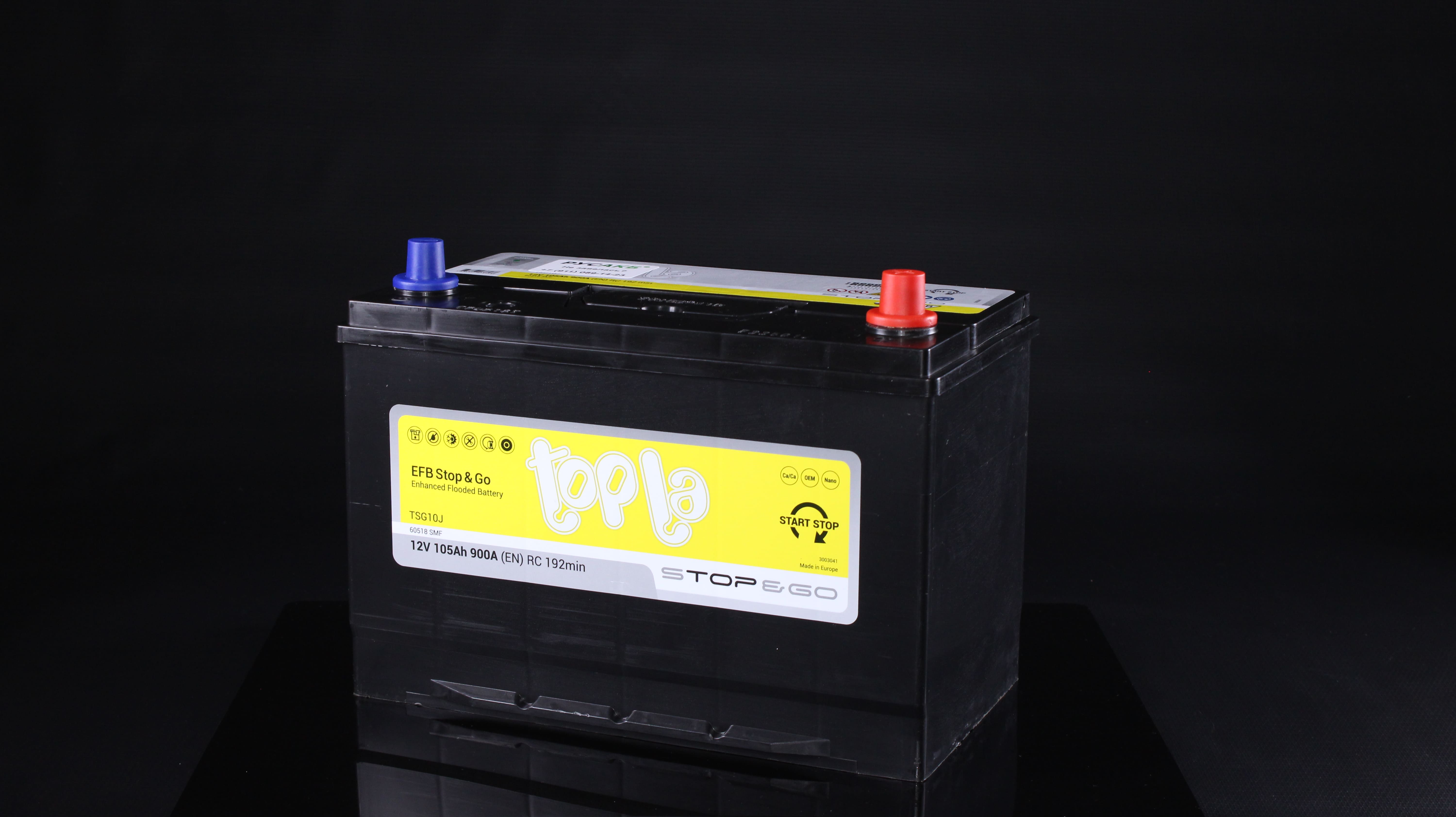 аккумулятор топла ефб 105 обратная полярность