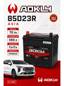 Аккумулятор Aokly 70 Ач 85D23R B/H в Спб
